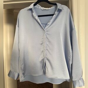 Zara Light Blue Button Down Shirt
